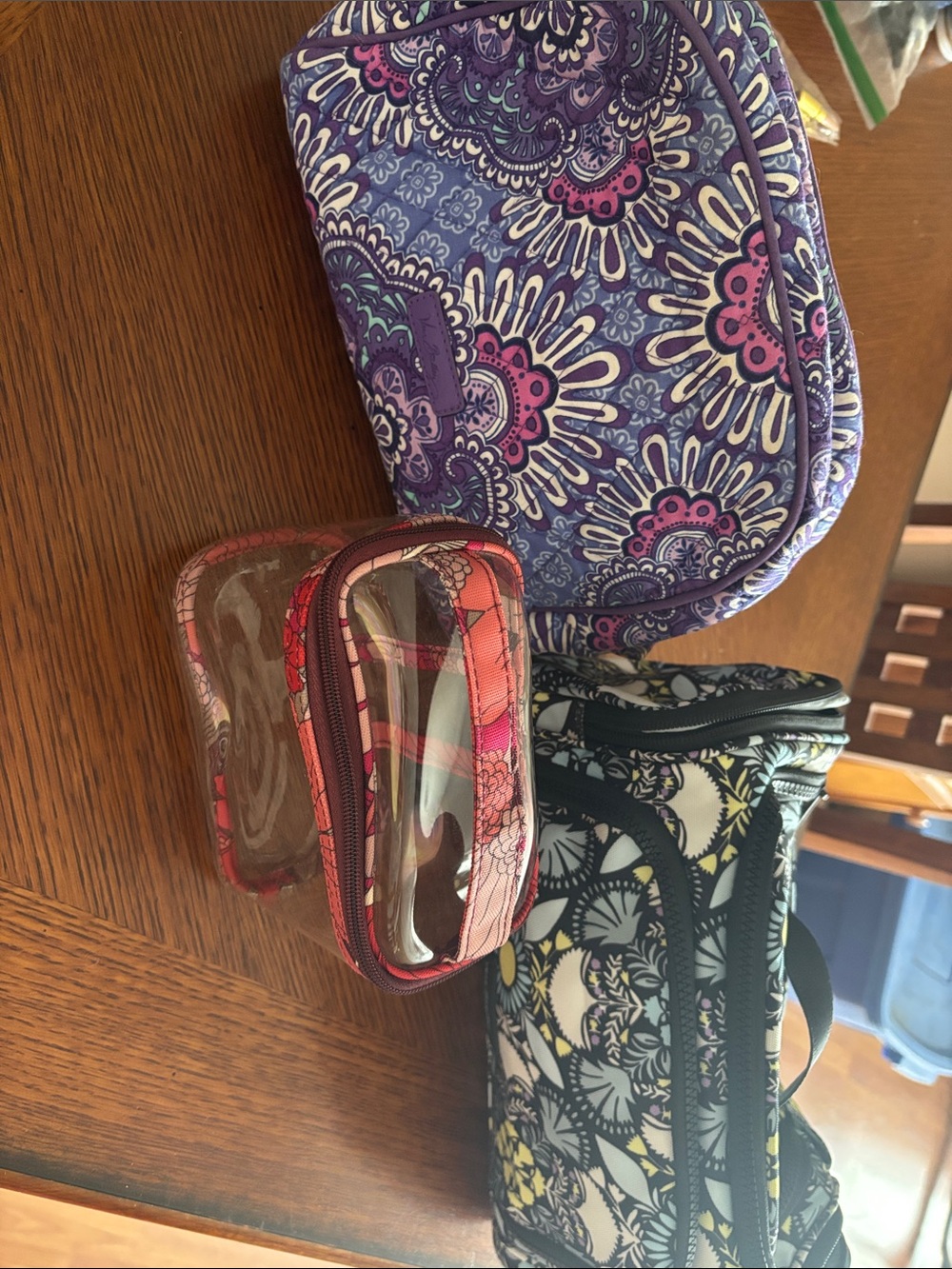 Lot of 3 Vera Bradley Cosmetic Bags! Listing is to sell all 3!!